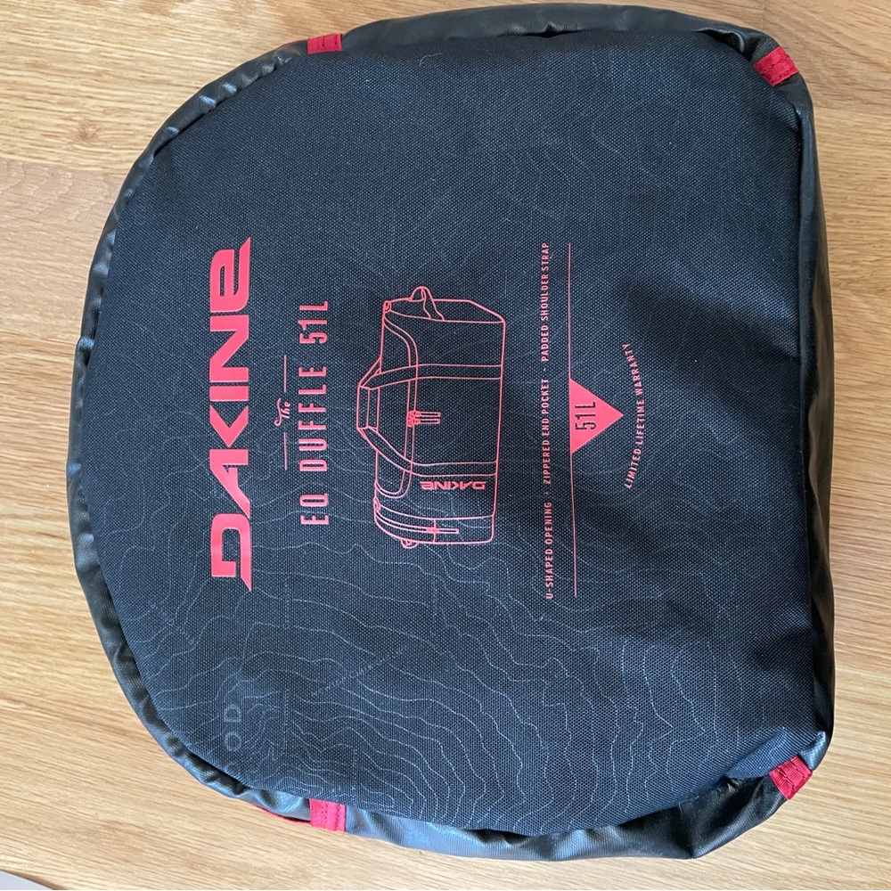 Dakine Black and Red Men's Duffle Bag